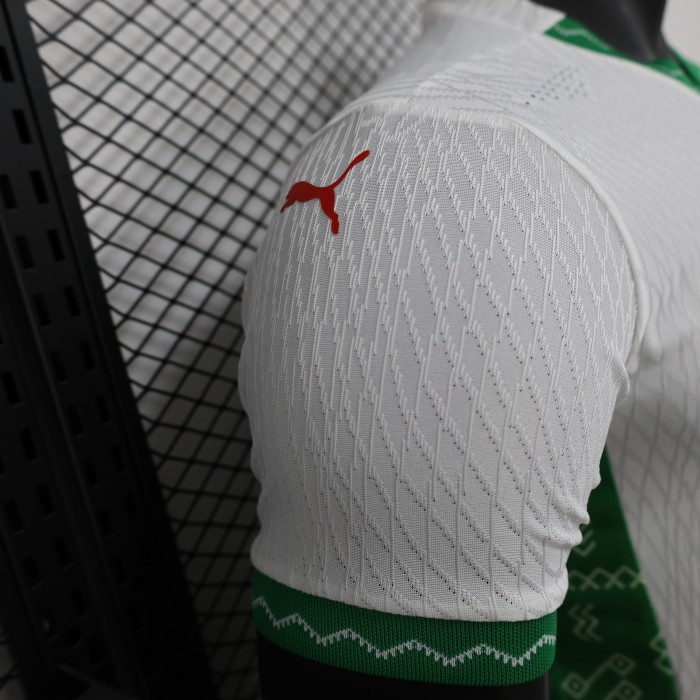 Player Version 2025 Morocco Away White Soccer Jersey Football Shirt