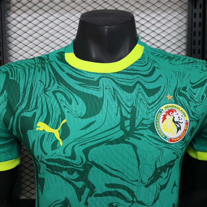Player Version 2025 Senegal Away Green Soccer Jersey Football Shirt