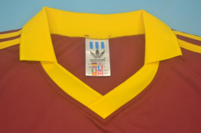 Retro Jersey 1991-1992 As Roma 6 Home Soccer Jersey Vintage Football Shirt