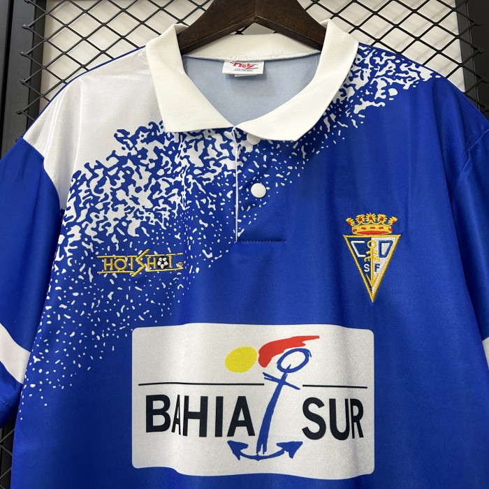 Retro Jersey 1993-1994 Fernandez Away Blue Soccer Jersey Vintage Football Shirt