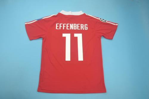 with UCL Patch Retro Jersey 2001 Bayern Munich 11 EFFENBERG UCL Final Home Soccer Jersey Vintage Football Shirt