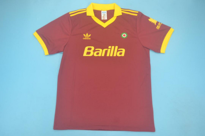 Retro Jersey 1991-1992 As Roma FALCAO 15 Home Soccer Jersey Vintage Football Shirt