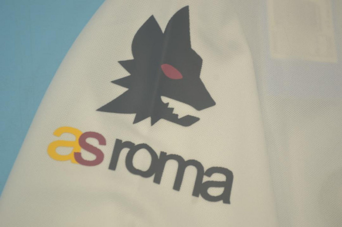 Retro Jersey 1991-1992 As Roma Away White Soccer Jersey Vintage Football Shirt