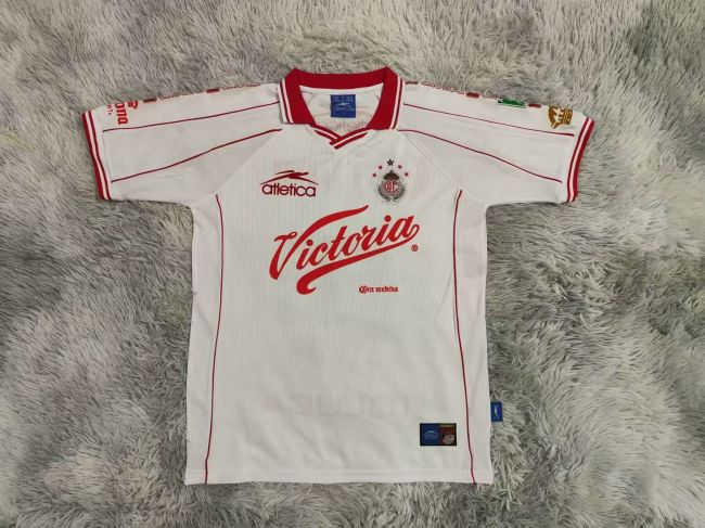 Retro Jersey 1999-2000 Deportivo Toluca Away White Soccer Jersey Vintage Football Shirt