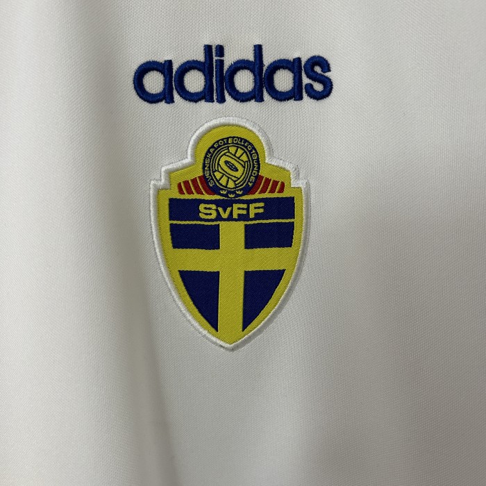 Retro Jersey 1994 Sweden Away White Soccer Jersey Vintage Football Shirt