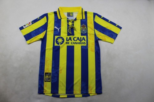 with LFP Patch Retro Jersey 1998-1999 Las Palmas SAMWAYS 18 Away Soccer Jersey Vintage Football Shirt