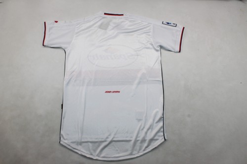 with LFP Patch Retro Jersey 2001-2002 Mallorca Away White Soccer Jersey Vintage Football Shirt
