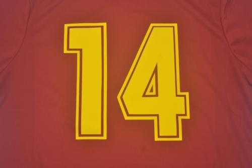 Retro Jersey 1991-1992 As Roma 14 Home Soccer Jersey Vintage Football Shirt