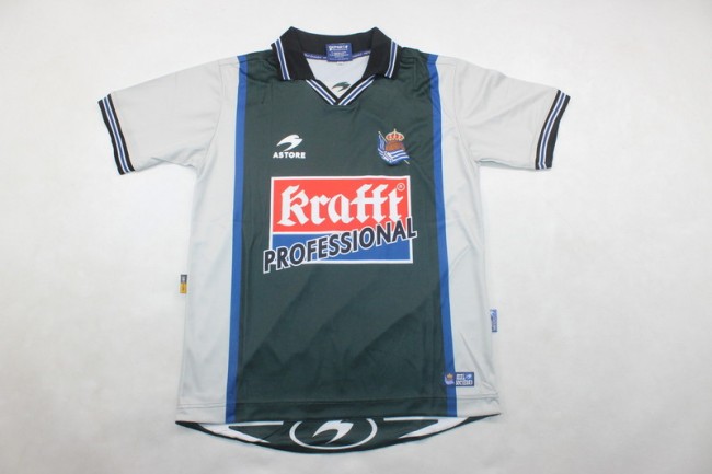 Retro Jersey 2000-2002 Real Sociedad Away Soccer Jersey Vintage Football Shirt