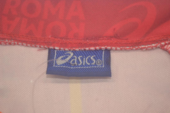 with Serie A Patch Retro Jersey 1996-1997 As Roma Home Soccer Jersey Vintage Football Shirt