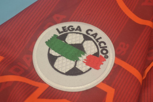 with Serie A Patch Retro Jersey 1999-2000 As Roma Home Soccer Jersey Vintage Football Shirt
