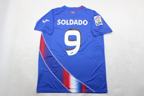 with LFP Patch Retro Jersey 2009-2010 Getafe SOLDADO 9 Home Soccer Jersey Vintage Football Shirt