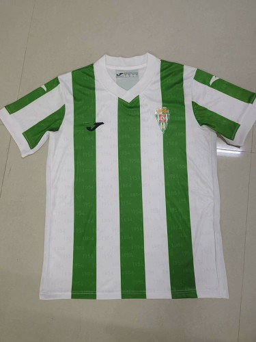 with White Square Fan Version 2024-2025 Córdoba Home Soccer Jersey Cordoba Cordoba Football Shirt