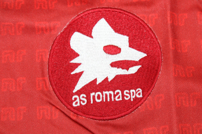 Retro Jersey 1990-1991 As Roma Home Soccer Jersey Vintage Football Shirt