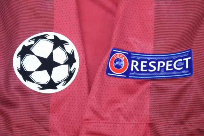 with UCL Patch without Sponor Logo Retro Jersey 2017-2018 As Roma Home Soccer Jersey Vintage Football Shirt