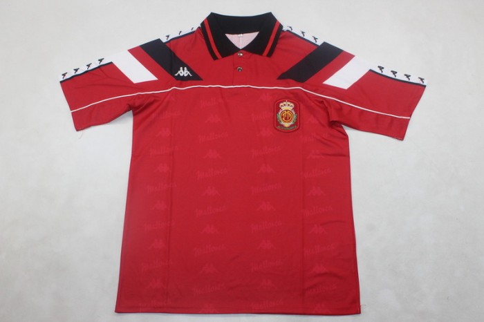 without Sponor Logo Retro Jersey 1994-1995 Mallorca ABDON 9 Home Soccer Jersey Vintage Football Shirt
