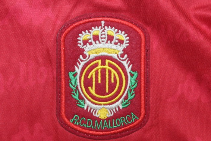 with Sponor Logo Retro Jersey 1994-1995 Mallorca Home Soccer Jersey Vintage Football Shirt