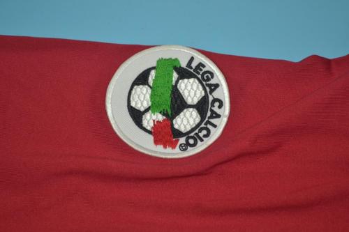 with Serie A Patch Retro Jersey 2000-2001 As Roma BATISTUTA 18 Home Soccer Jersey Vintage Football Shirt