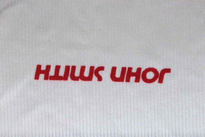 with LFP Patch Retro Jersey 2001-2002 Mallorca Away White Soccer Jersey Vintage Football Shirt