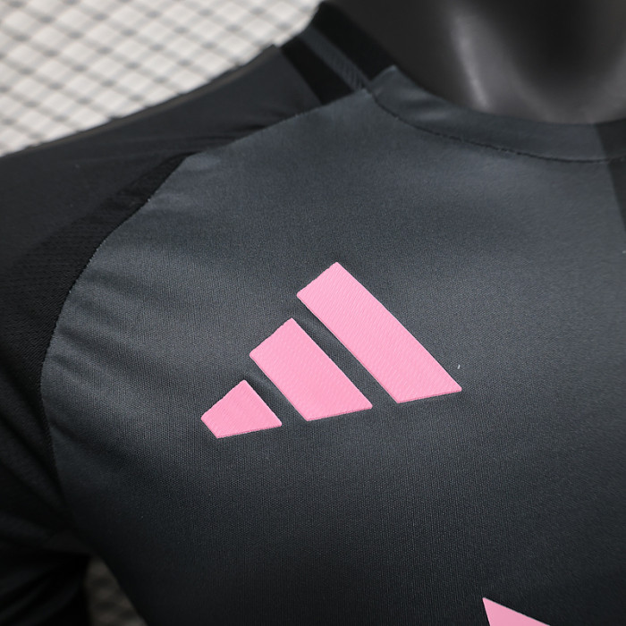Player Version 2025-2026 Inter Miami Away Black Soccer Jersey Football Shirt