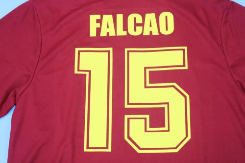Retro Jersey 1991-1992 As Roma FALCAO 15 Home Soccer Jersey Vintage Football Shirt