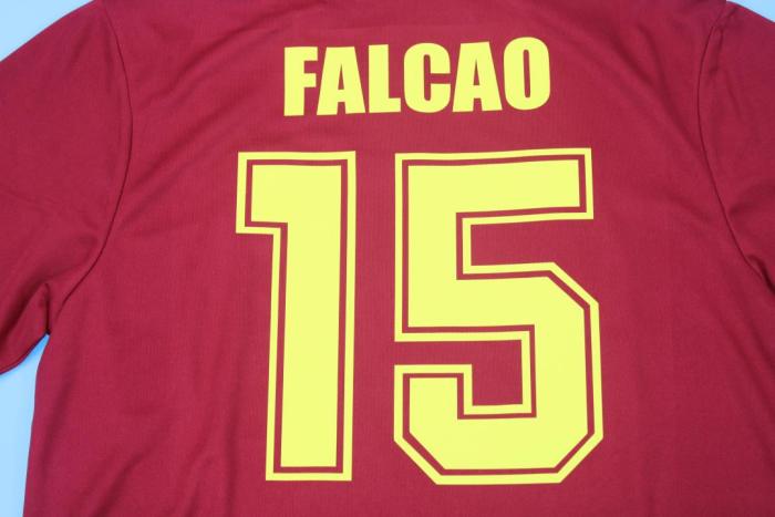 Retro Jersey 1991-1992 As Roma FALCAO 15 Home Soccer Jersey Vintage Football Shirt
