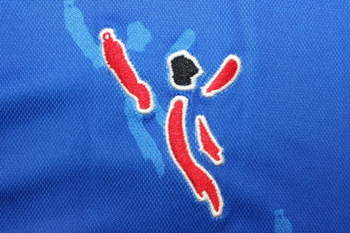 with LFP Patch Retro Jersey 2001/2003 Athletic Bilbao Away Blue Soccer Jersey Vintage Football Shirt