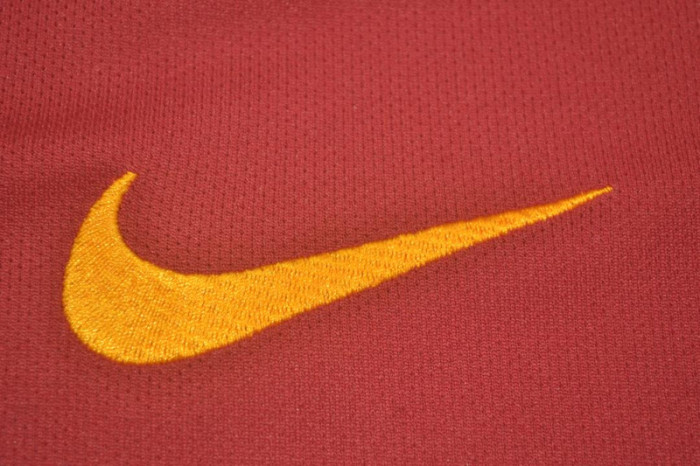 with UCL Patch without Sponor Logo Retro Jersey 2017-2018 As Roma Home Soccer Jersey Vintage Football Shirt