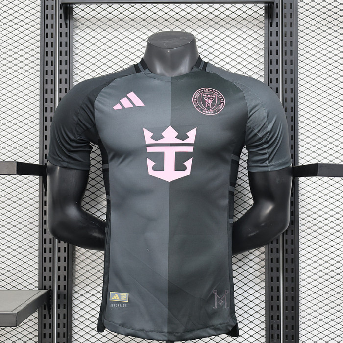 Player Version 2025-2026 Inter Miami Away Black Soccer Jersey Football Shirt