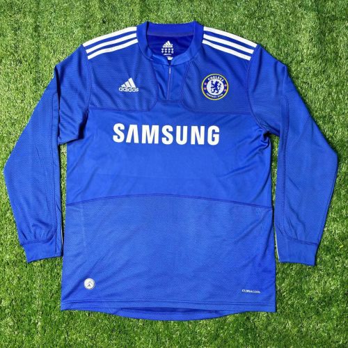 Long Sleeve Retro Jersey 2009-2010 Chelsea Home Blue Soccer Jersey Vintage Football Shirt