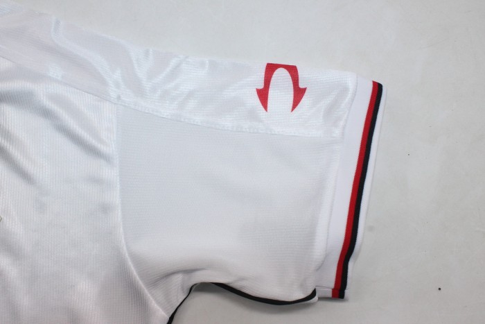 with LFP Patch Retro Jersey 2001-2002 Mallorca Away White Soccer Jersey Vintage Football Shirt