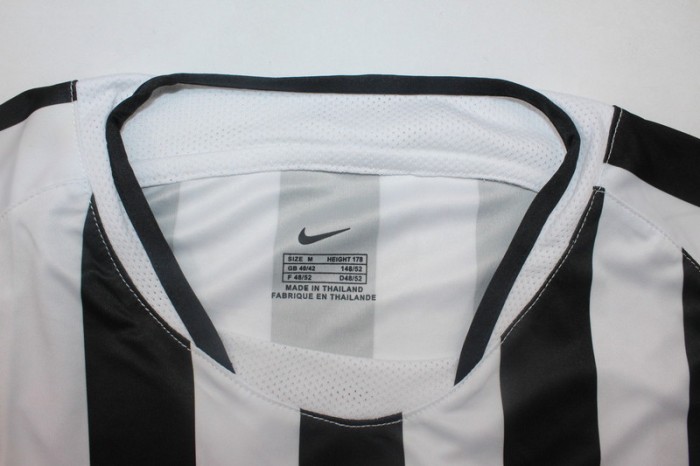 with Scudetto+Serie A Patch Retro Jersey 2003-2004 Juventus Home Soccer Jersey Vintage Football Shirt