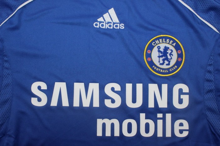 with EPL Patch Retro Jersey 2006-2007 Chelsea Home Soccer Jersey Vintage Football Shirt