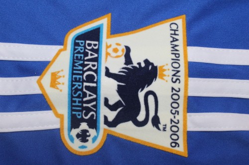 with EPL Patch Retro Jersey 2006-2007 Chelsea DROGBA 11 Home Soccer Jersey Vintage Football Shirt