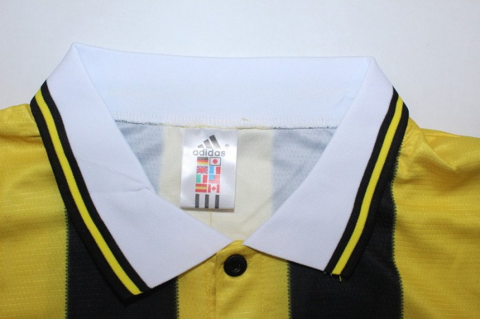 Retro Jersey 1996-1998 Real Zaragoza POYET 11 Away Soccer Jersey Vintage Camisetas de Futbol