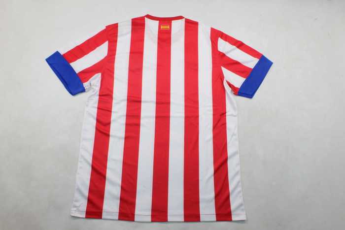with LFP Patch Retro Jersey 2012-2013 Atletico Madrid Home Soccer Jersey Vintage Football Shirt