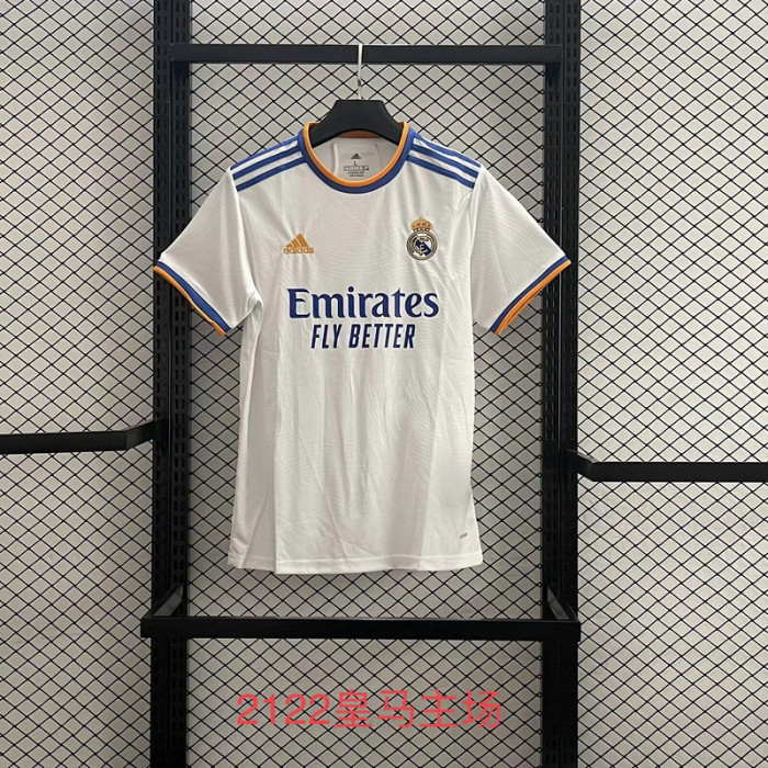 Retro Jersey 2021-2022 Real Madrid Home Soccer Jersey Vintage Real Football Shirt