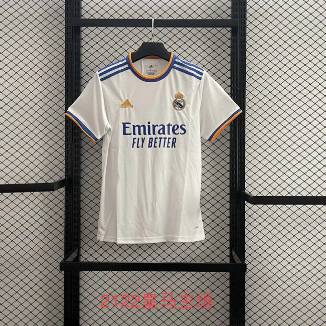 Retro Jersey 2021-2022 Real Madrid Home Soccer Jersey Vintage Real Football Shirt