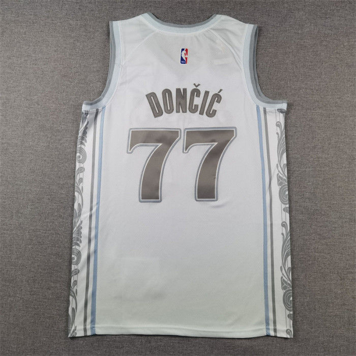 2025 City Edition Dallas Mavericks DONCIC 77 White NBA Jersey Basketball Shirt