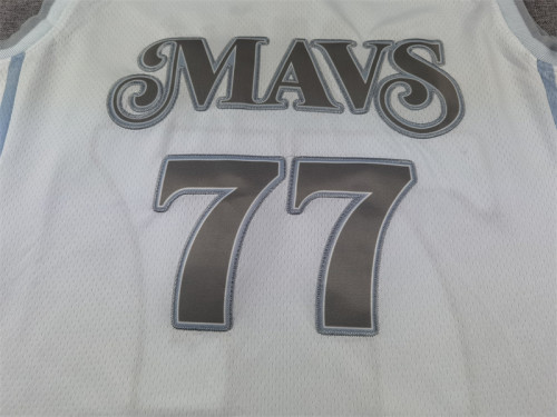 2025 City Edition Dallas Mavericks DONCIC 77 White NBA Jersey Basketball Shirt