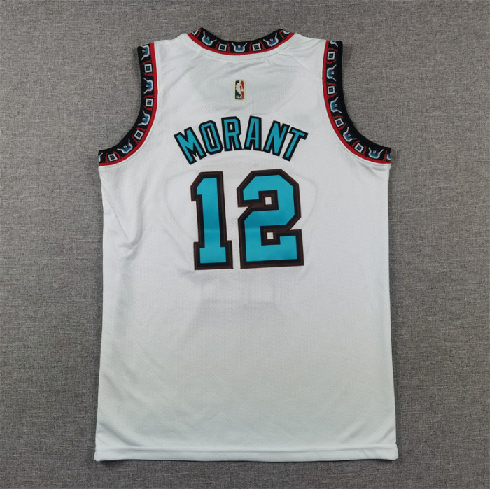 Youth 2025 City Edition Memphis Grizzlies 12 MORANT White NBA Jersey Basketball Shirt