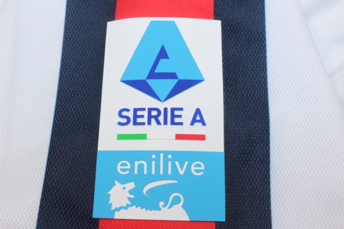 with Serie A Patch Fan Version 2024-2025 Genoa  ROCCA A. 10 Away White Soccer Jersey Maillot de Foot