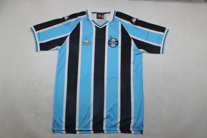Retro Jersey 2001 Gremio RONALDINHO 10 Home Soccer Jersey Vintage Football Shirt