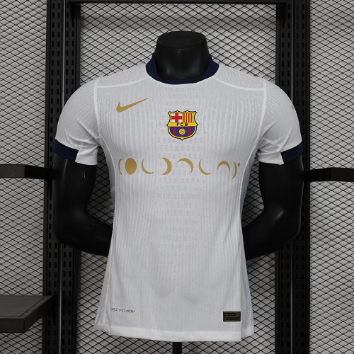 Coldplay Barca Camisetas de Futbol Player Version 2025-2026 Barcelona White Soccer Jersey