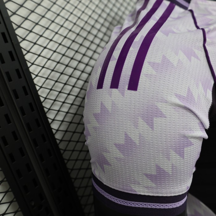 Player Version 2025-2026 Manchester United White/Purple Soccer Jersey Man United Football Shirt