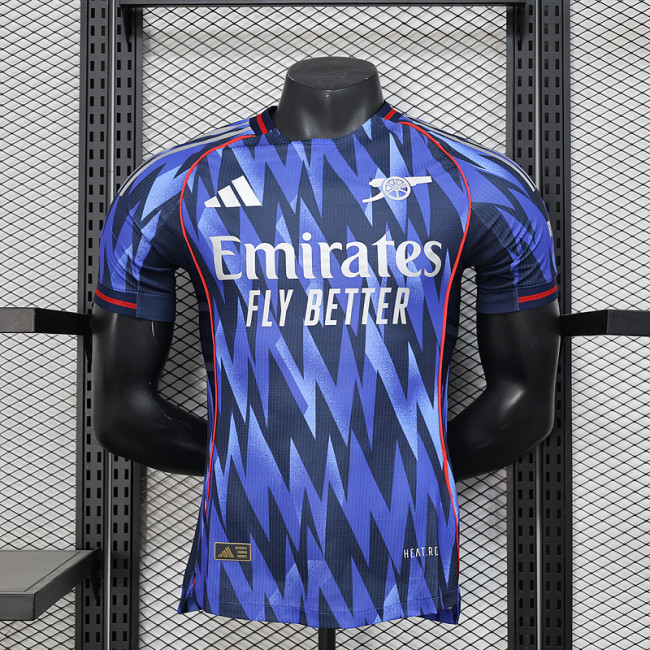 Player Version 2025-2026 Arsenal Blue Footbal Shirt Soccer Jersey