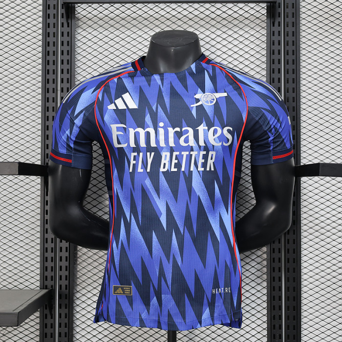 Player Version 2025-2026 Arsenal Blue Footbal Shirt Soccer Jersey
