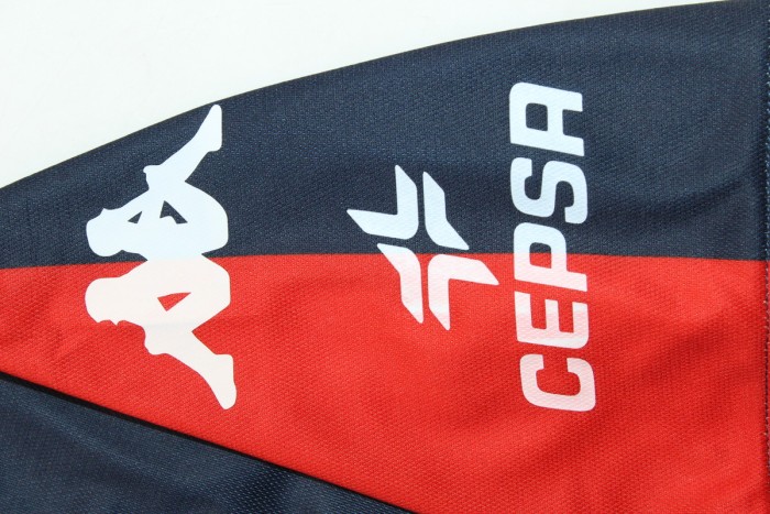 with Serie A Patch Fan Version 2024-2025 Genoa Home Soccer Jersey Maillot de Foot