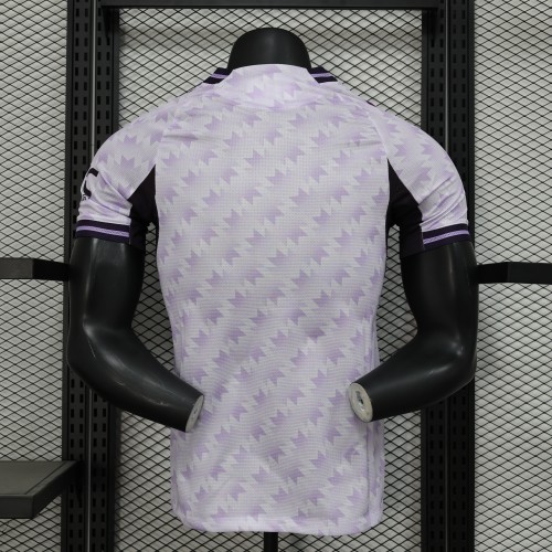 Player Version 2025-2026 Manchester United White/Purple Soccer Jersey Man United Football Shirt