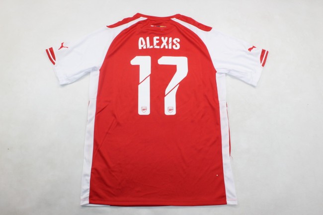 Retro Jersey 2014-2015 Arsenal ALEXIS 17 Home Soccer Jersey Vintage Football Shirt